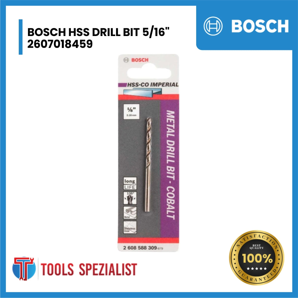 BOSCH HSS DRILL BIT 5/16" 2607018459