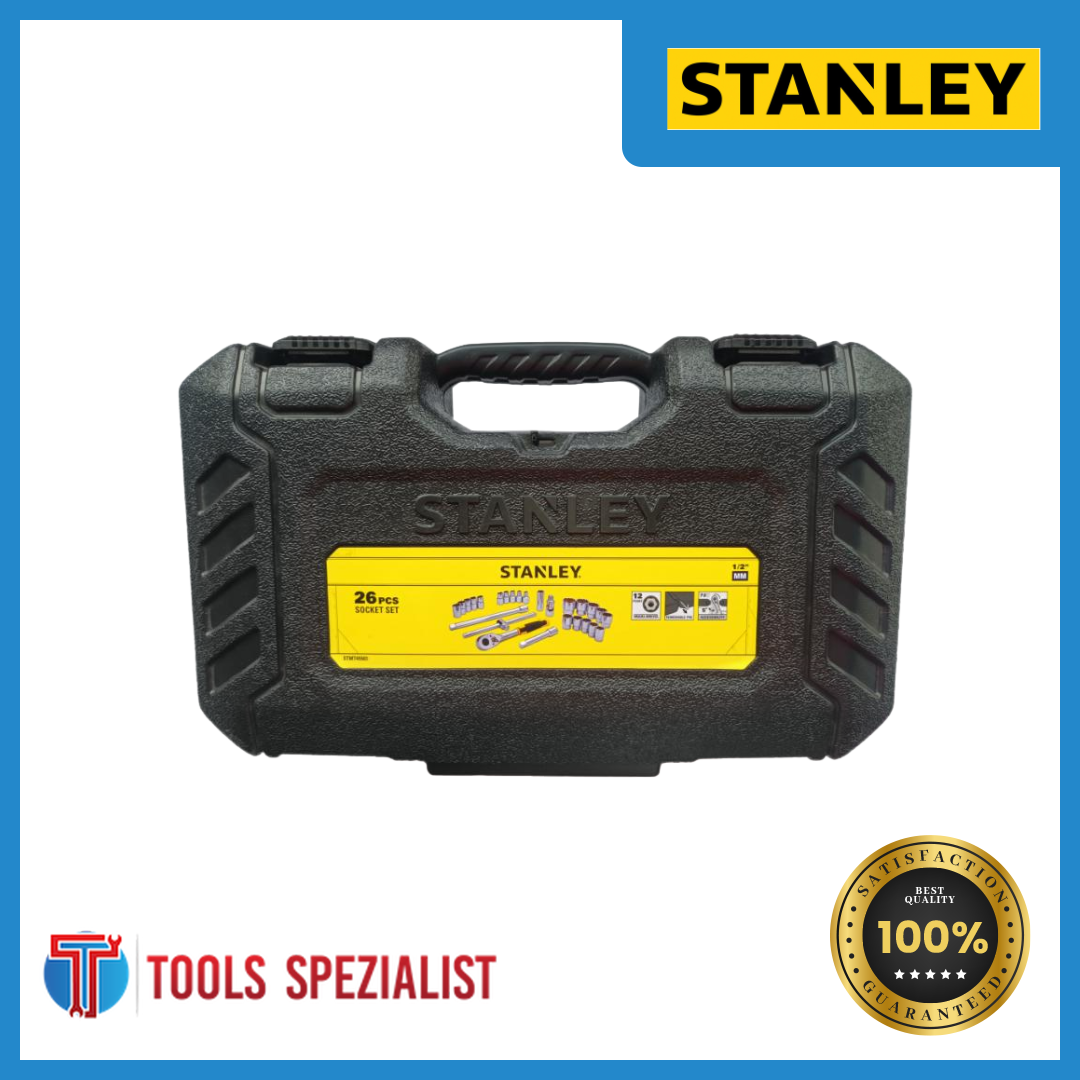 STANLEY SOCKET WRENCH 1/2 STMT45503 DRIVE 12P 8-32MM (26PCS)