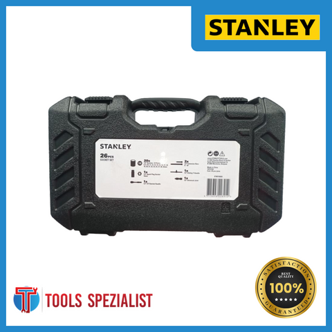 STANLEY SOCKET WRENCH 1/2 STMT45503 DRIVE 12P 8-32MM (26PCS)