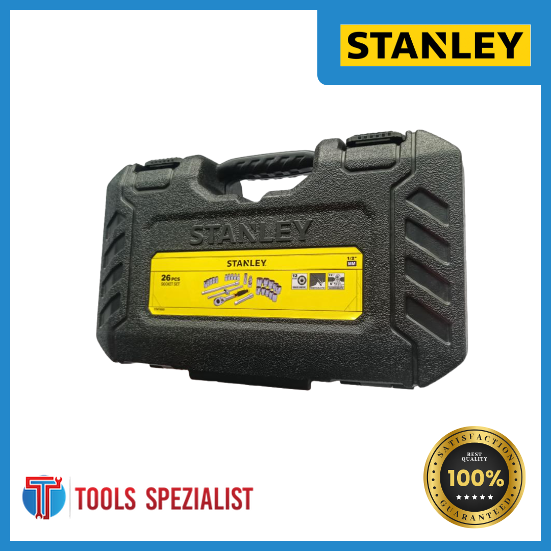 STANLEY SOCKET WRENCH 1/2 STMT45503 DRIVE 12P 8-32MM (26PCS)