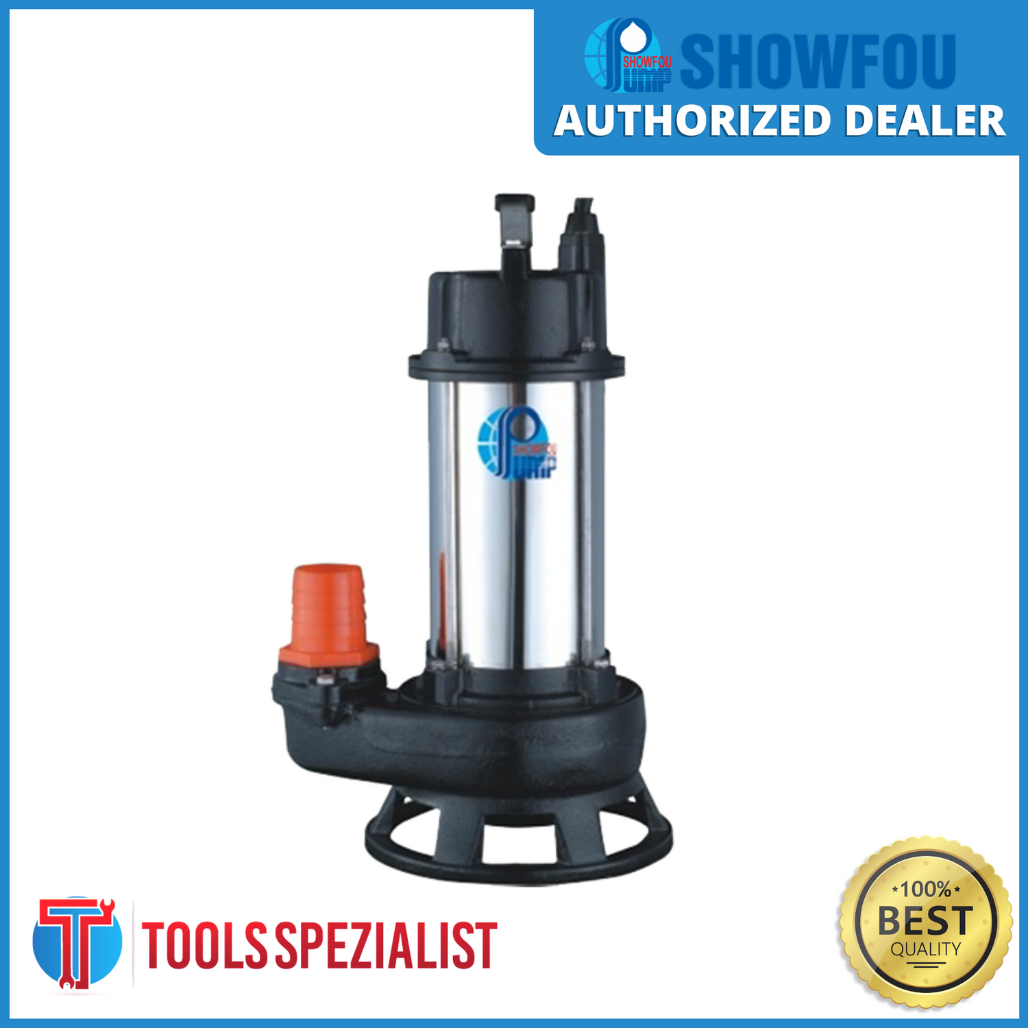 SHOWFOU SS212N SUBMERSIBLE PUMP SEWAGE/WASTE 2HP