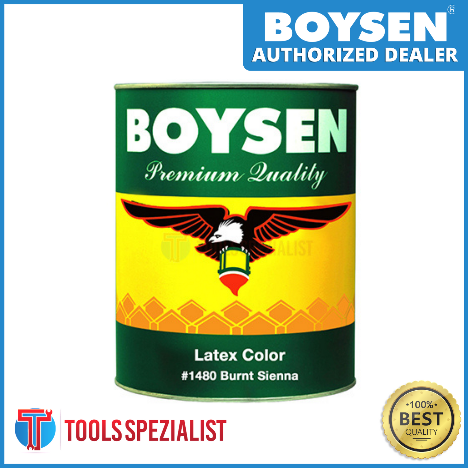 BOYSEN B1408 LATEX COLOR BURNT SIENNA 1L