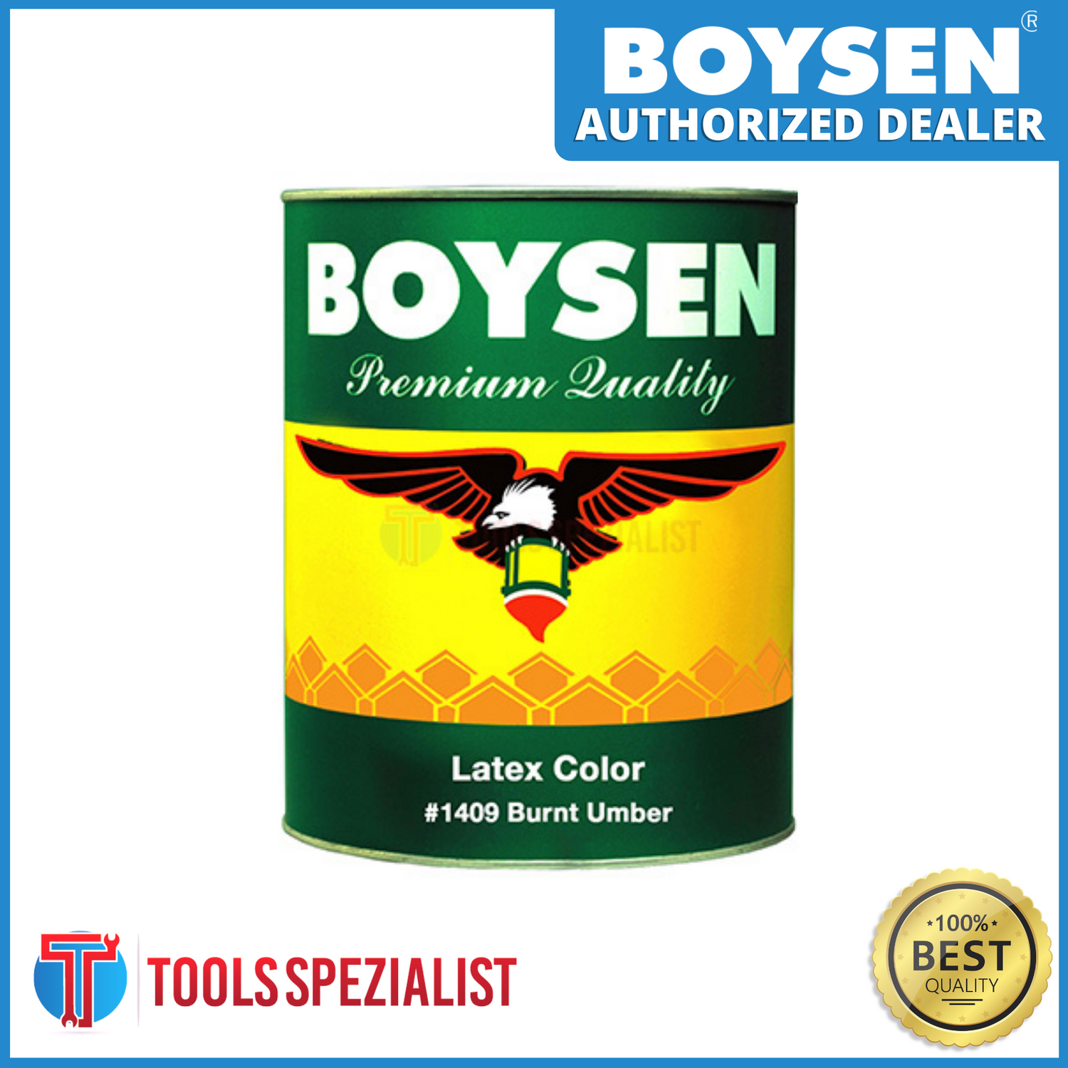 BOYSEN B1409 LATEX COLOR BURNT UMBER 1L