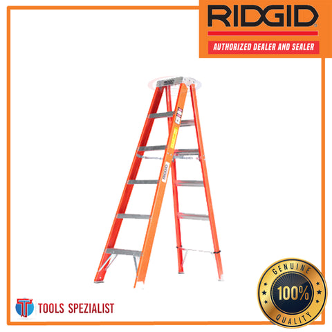 Ridgid Fiberglass Step Ladder Orange 4FT
