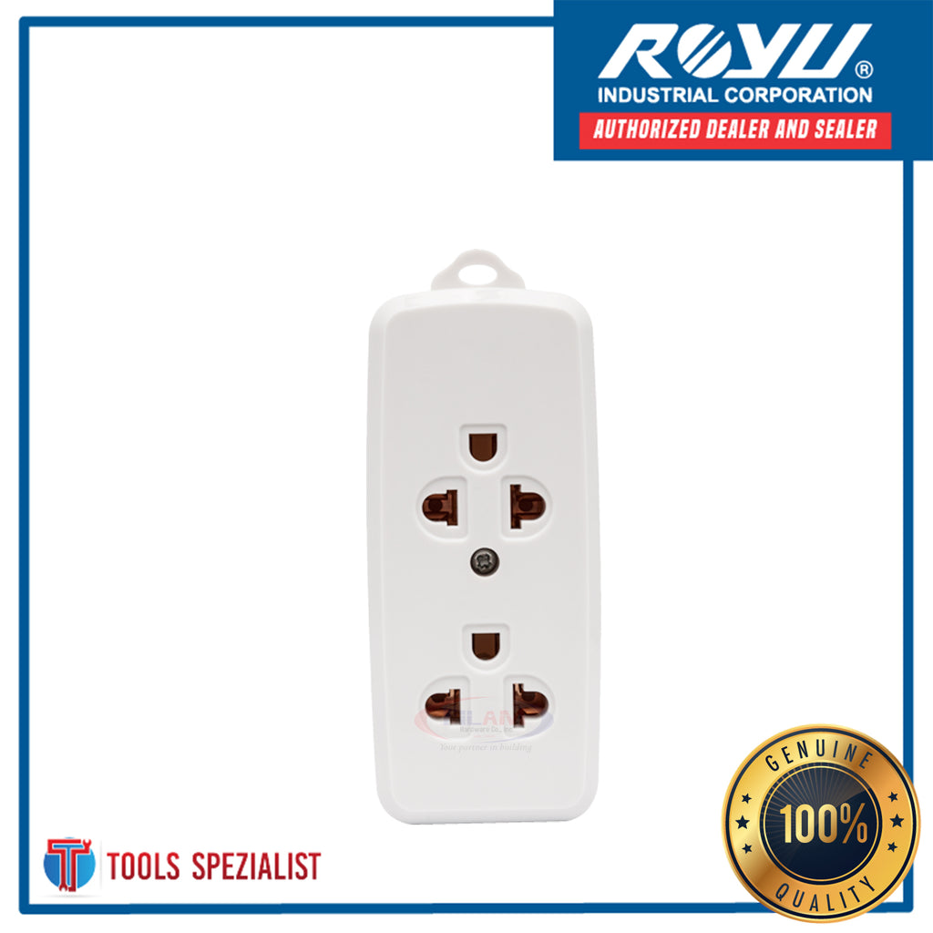 ROYU REDOU502 2-GANG SURFACE TYPE OUTLET