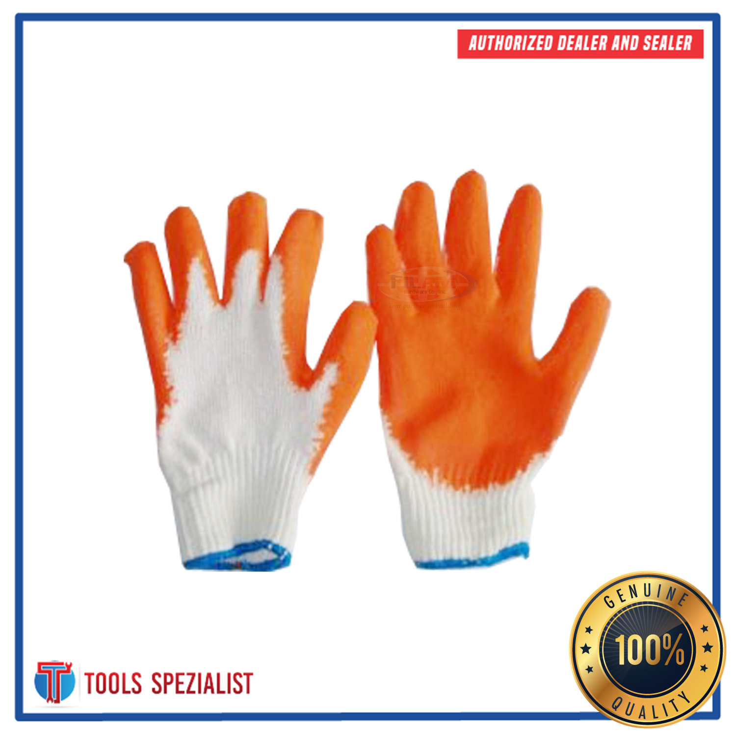 RUBBERIZED COTTON GLOVES