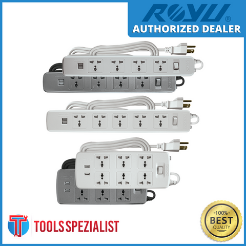 ROYU REDEC624 POWER EXTENSION CORD WHITE