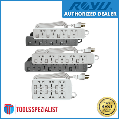 ROYU REDEC705 POWER EXTENSION CORD WHITE