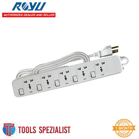 ROYU REDEC705 POWER EXTENSION CORD WHITE