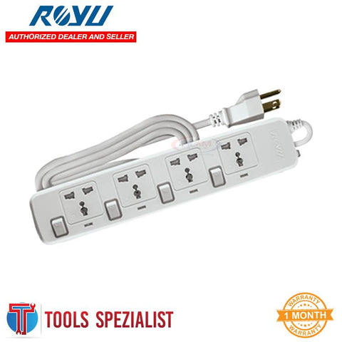 Royu Power Extension Cord One Individual Switches 4 Gang REDEC704