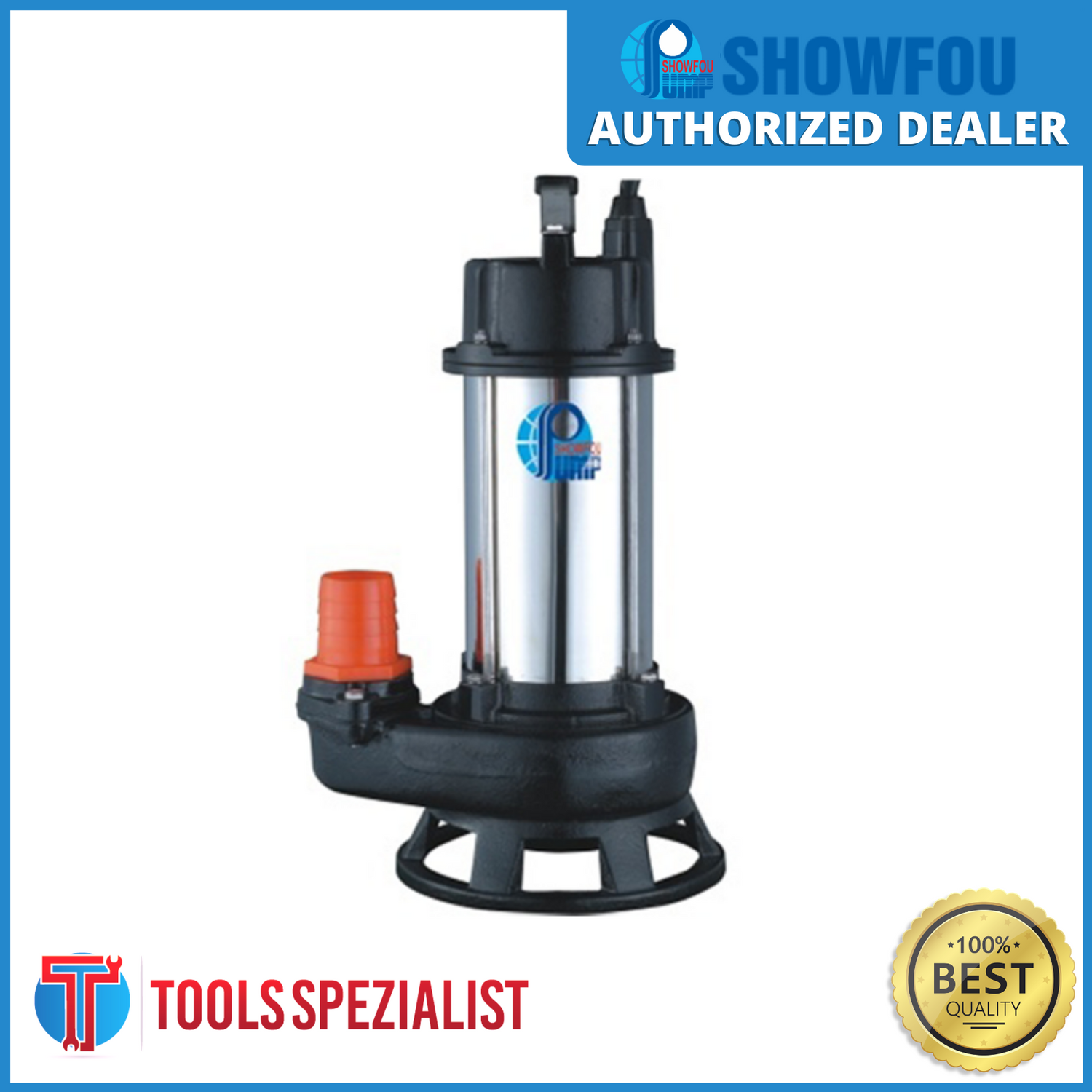 SHOWFOU SS112N/D SUBMERSIBLE PUMP SEWAGE/WASTE 1HP