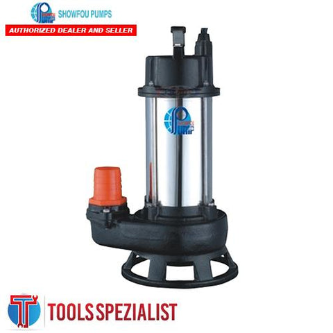 SHOWFOU SS112N/D SUBMERSIBLE PUMP SEWAGE/WASTE 1HP